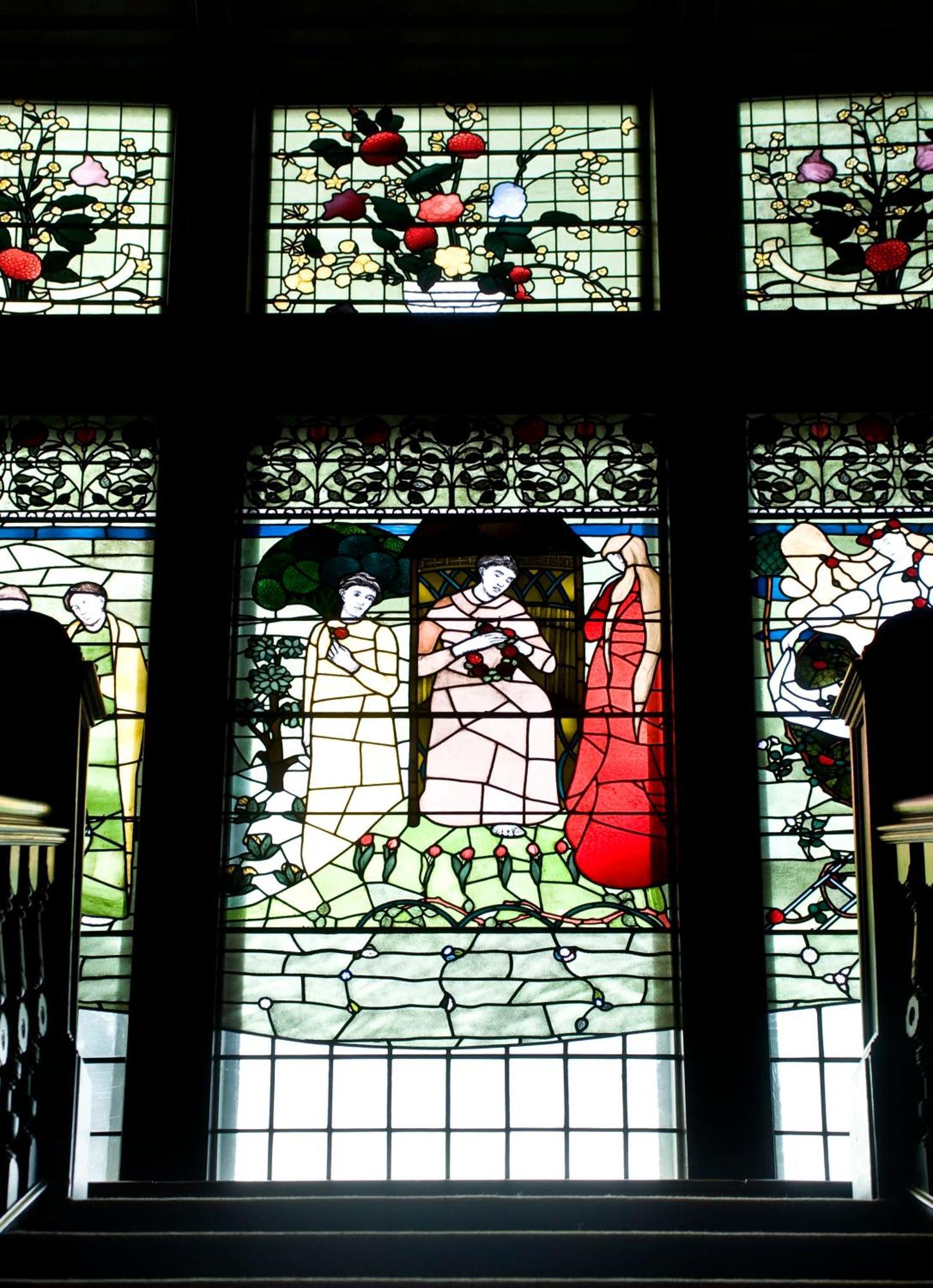 One Devonshire Gardens A Hotel Du Vin Γλασκώβη Εξωτερικό φωτογραφία Stained glass window by Tiffany Studios, 1905